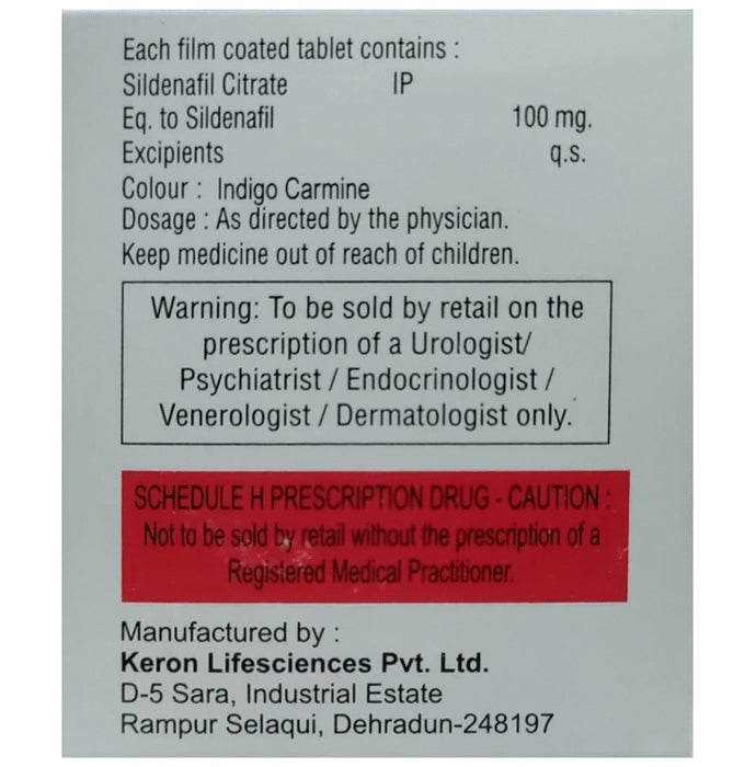 Advinafil 100mg Tablet