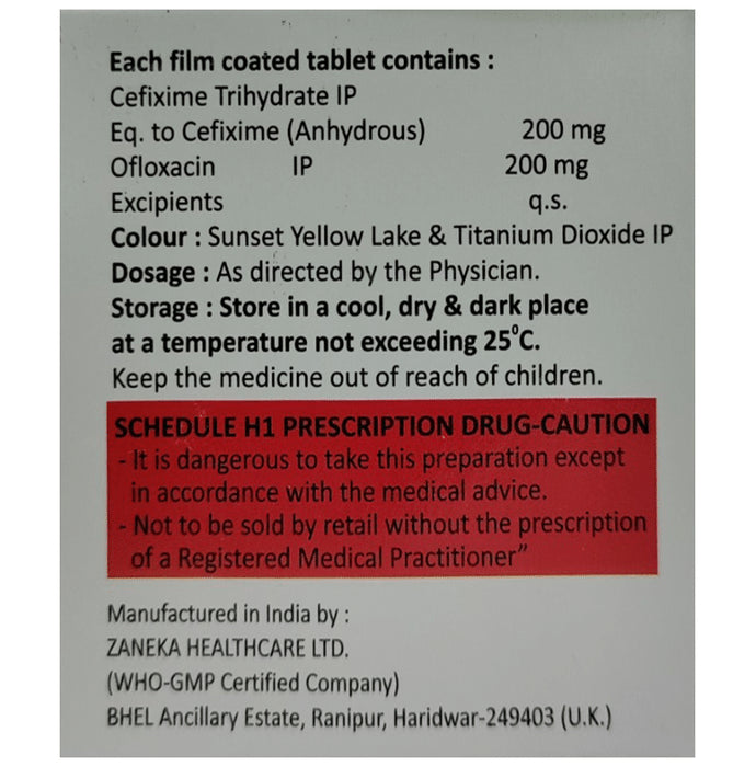 Advixime OF 200mg/200mg Tablet