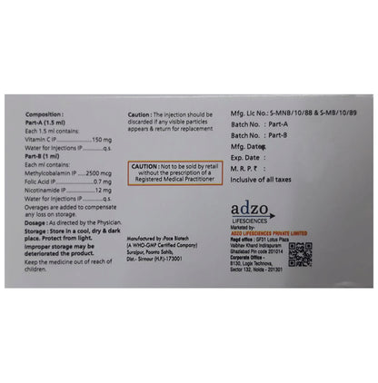 Adzovit 12 Combipack Injection