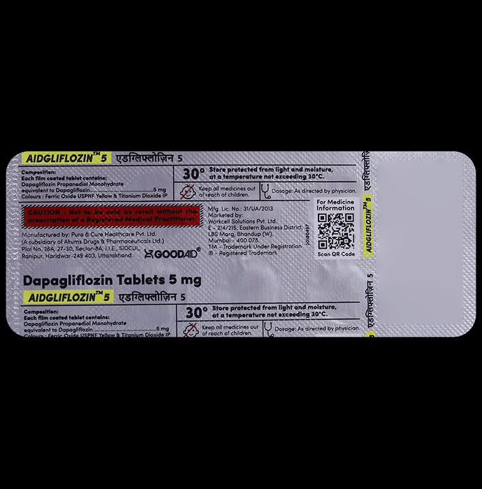 Aidgliflozin 5 Tablet - Classic Derma