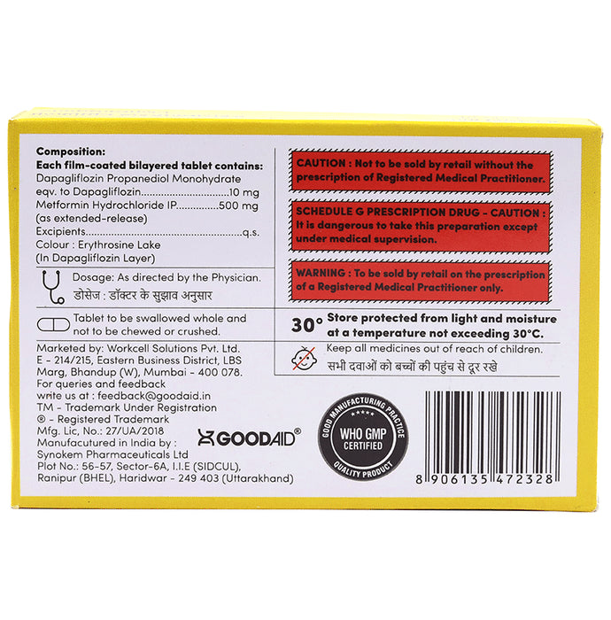 Aidgliflozin M 500 Tablet ER