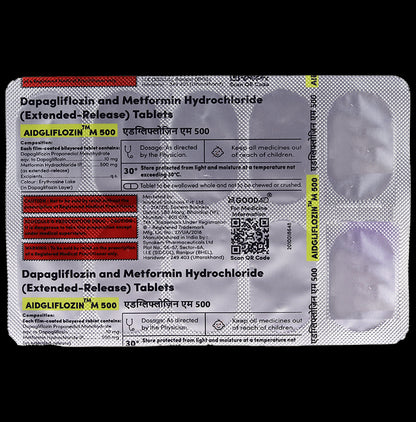 Aidgliflozin M 500 Tablet ER