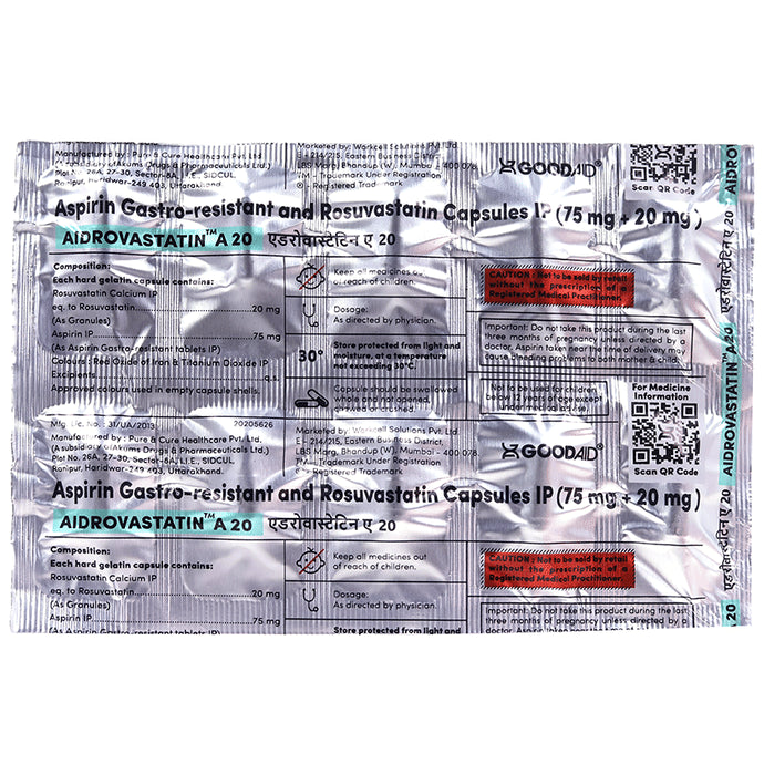 Aidrovastatin A 20 Capsule