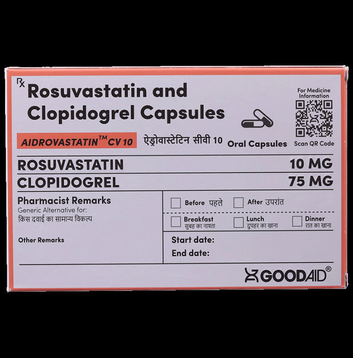 Aidrovastatin CV 10 Capsule - Classic Derma