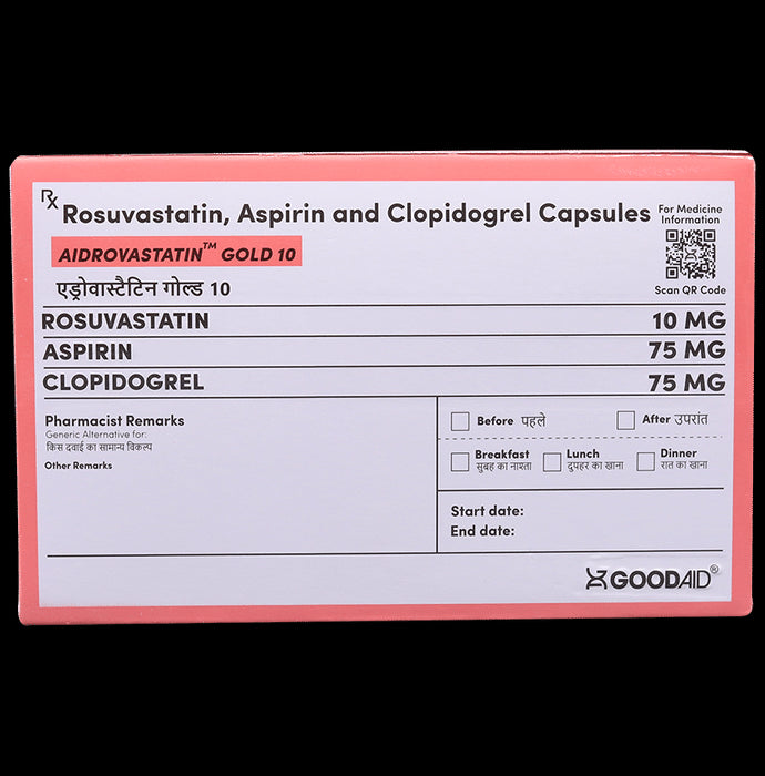 Aidrovastatin Gold 10 Capsule - Classic Derma