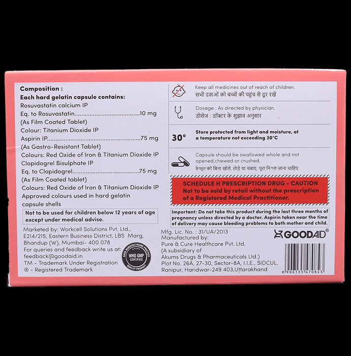 Aidrovastatin Gold 10 Capsule