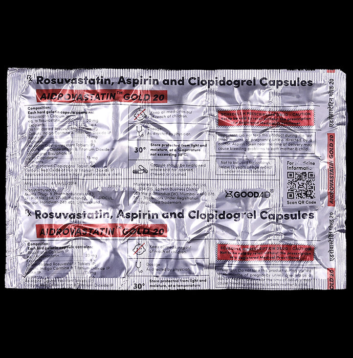 Aidrovastatin Gold 20 Capsule - Classic Derma