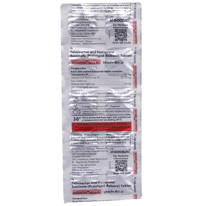 Aidsartan Beta 25 Tablet PR