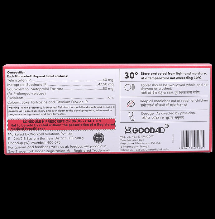Aidsartan Beta 50 Tablet PR