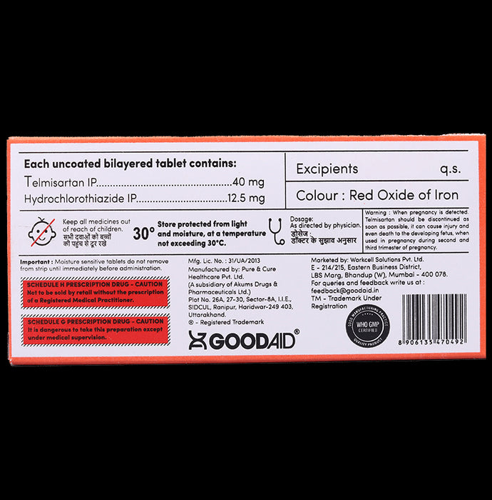 Aidsartan H 12.5 Tablet