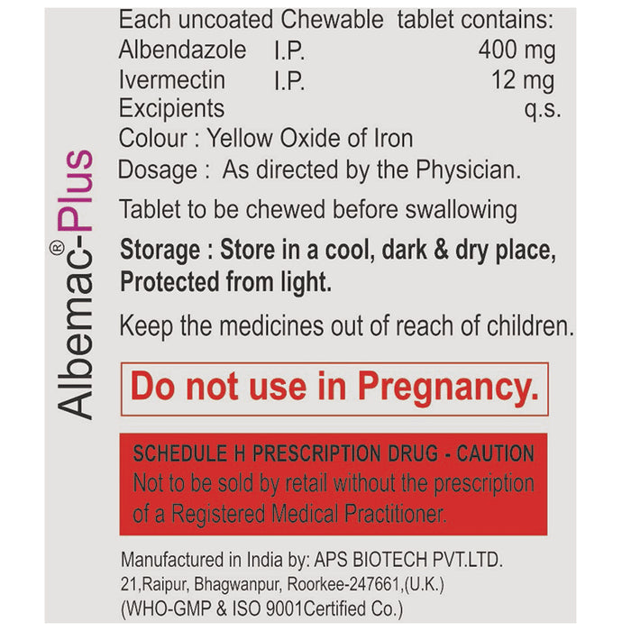 Albemac-Plus Chewable Tablet