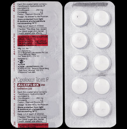 Alciflox 250mg Tablet - Classic Derma