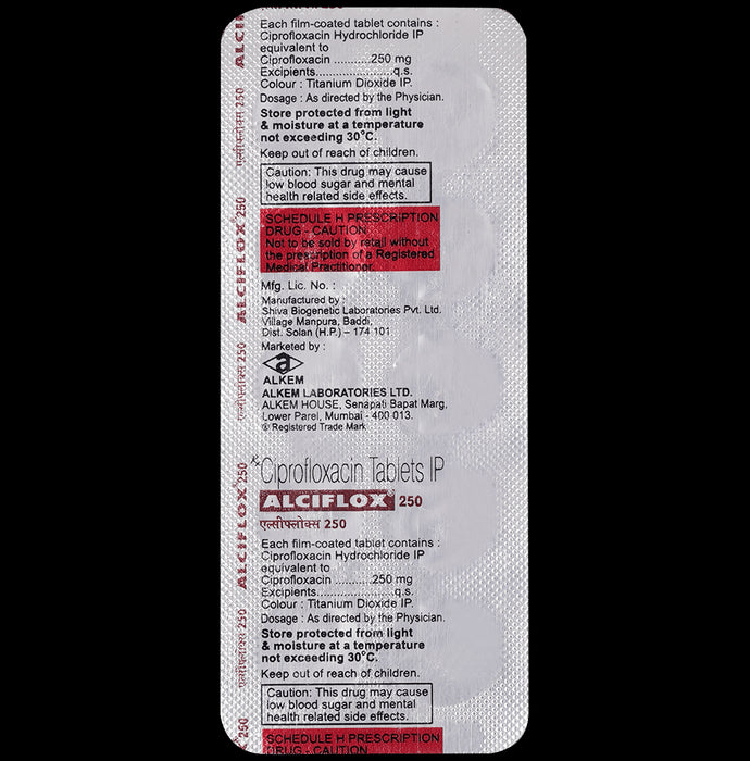 Alciflox 250mg Tablet