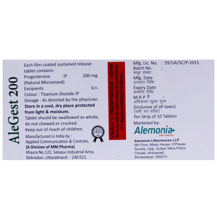 Alegest 200 Tablet SR