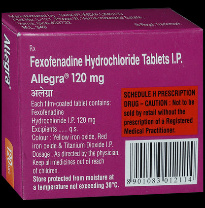 Allegra 120mg Tablet