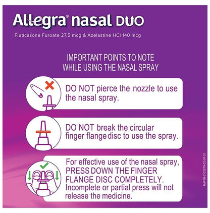Allegra Nasal Duo Spray