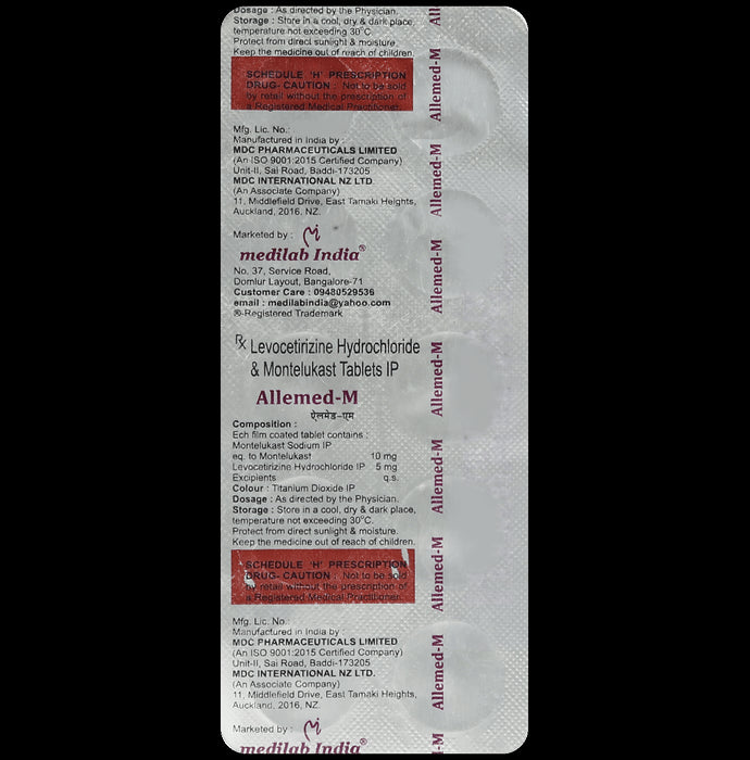 Allemed M 5mg/10mg Tablet