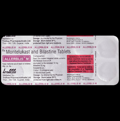 Allerblis M 20mg/10mg Tablet