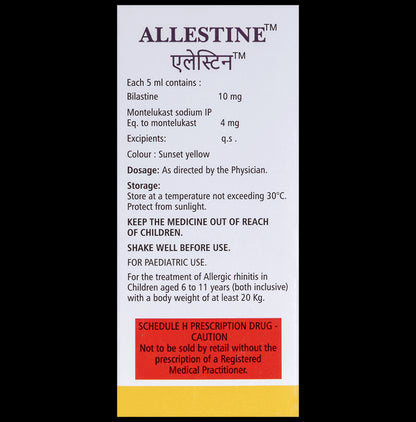 Allestine Oral Suspension Mango