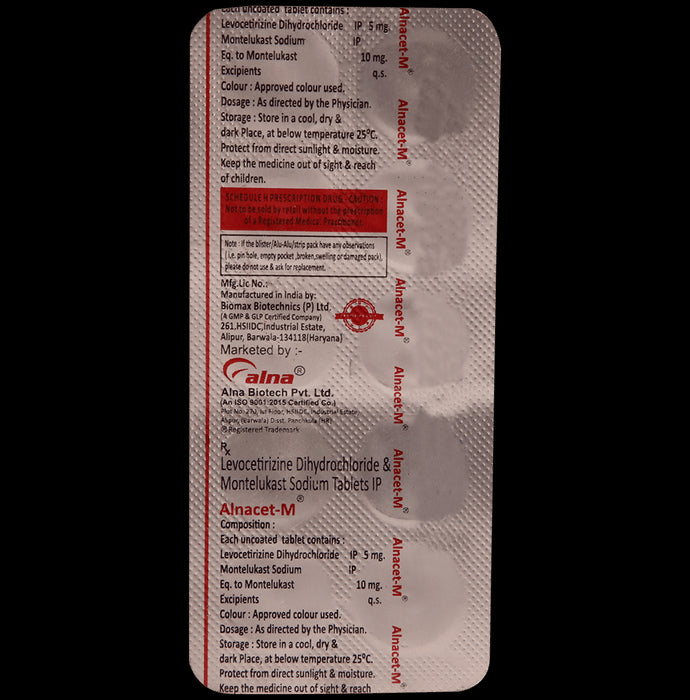 Alnacet M 5mg/10mg Tablet