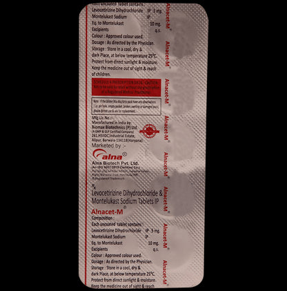 Alnacet M 5mg/10mg Tablet