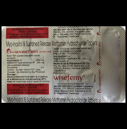 Alnamet Myo 500mg/600mg Tablet - Classic Derma