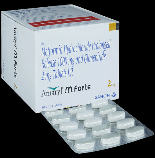 Amaryl M Forte 2mg Tablet PR - Classic Derma