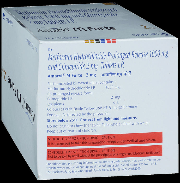 Amaryl M Forte 2mg Tablet PR