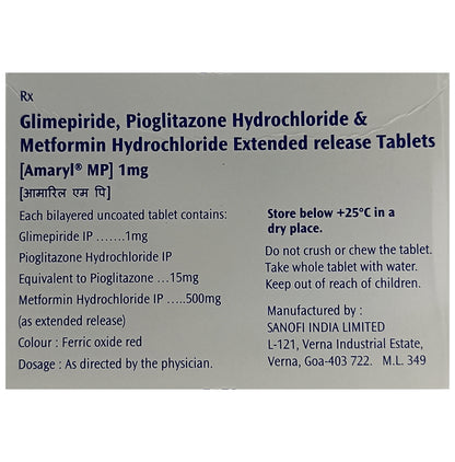 Amaryl MP 1mg Tablet ER