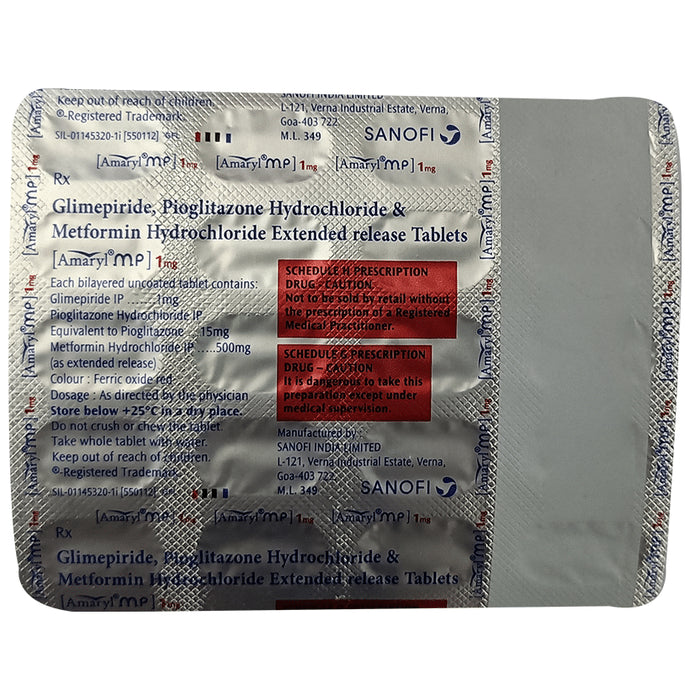 Amaryl MP 1mg Tablet ER