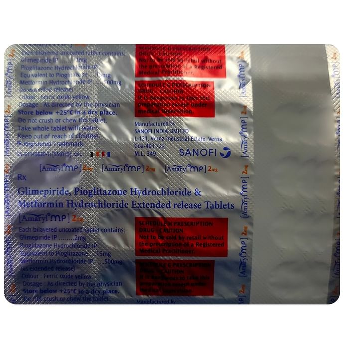 Amaryl MP 2mg Tablet ER