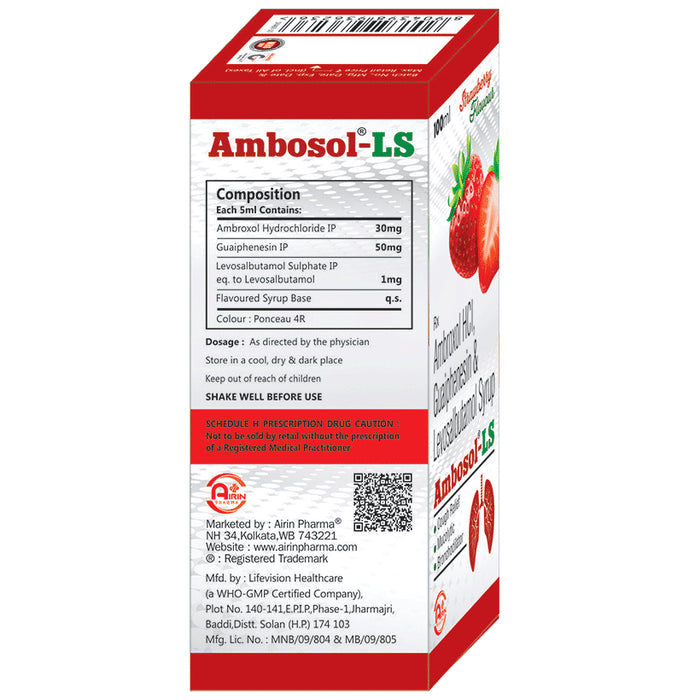 Ambosol-LS Syrup Strawberry