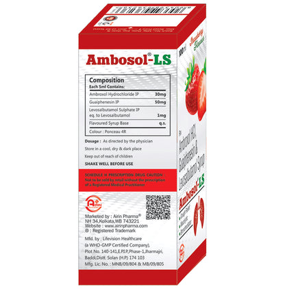 Ambosol-LS Syrup Strawberry