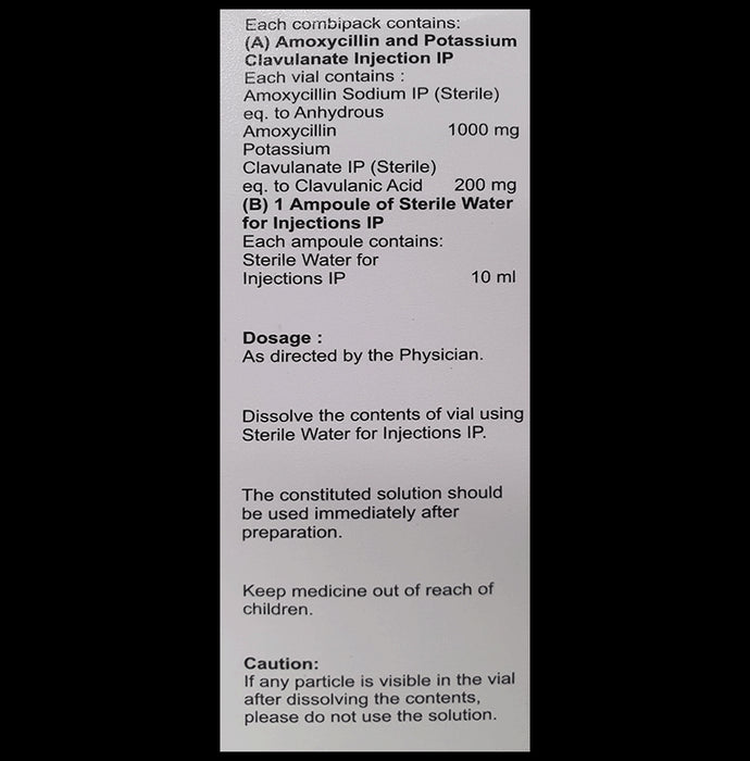 Amentoclav 1.2 Injection