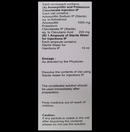 Amentoclav 1.2 Injection