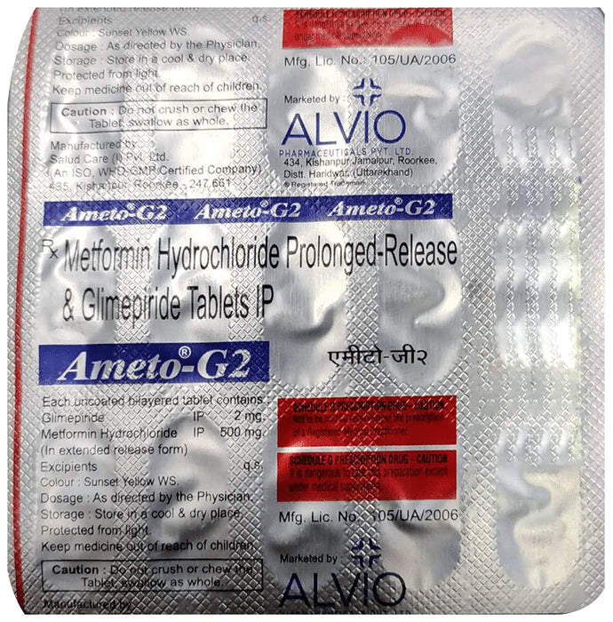 Ameto-G2 Tablet PR - Classic Derma