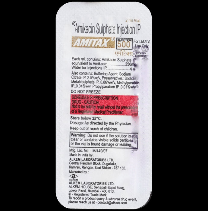 Amitax 500mg Injection
