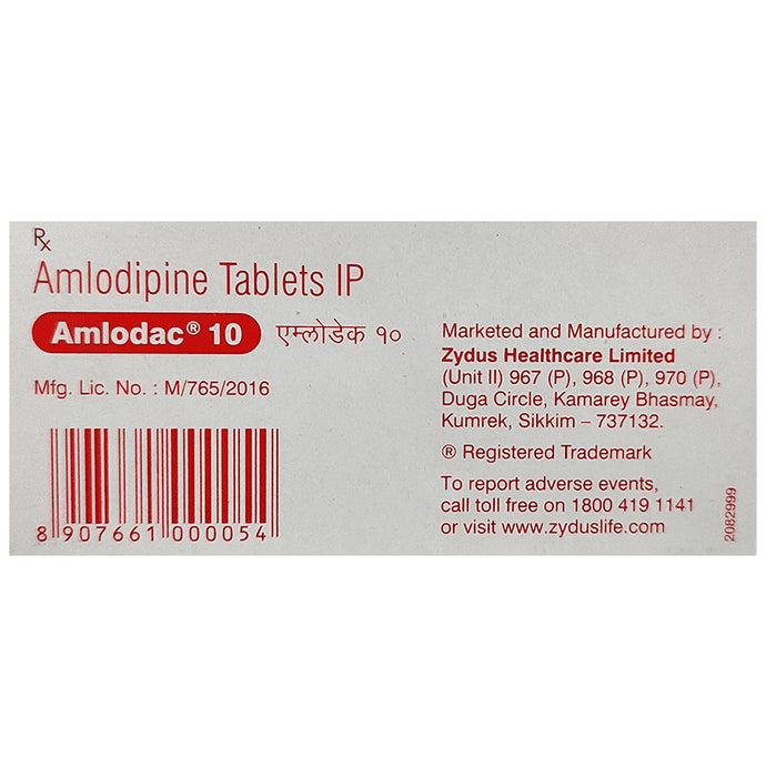 Amlodac 10 Tablet