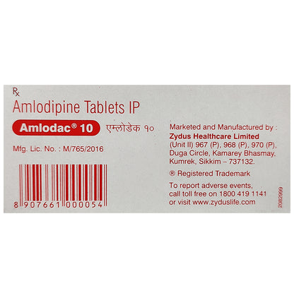 Amlodac 10 Tablet