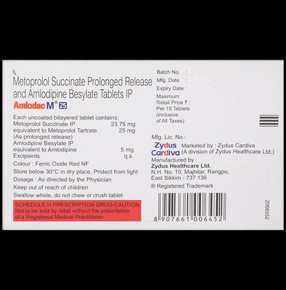Amlodac M 25 Tablet PR