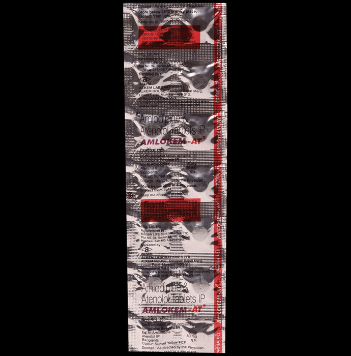Amlokem AT 5 mg/50 mg Tablet