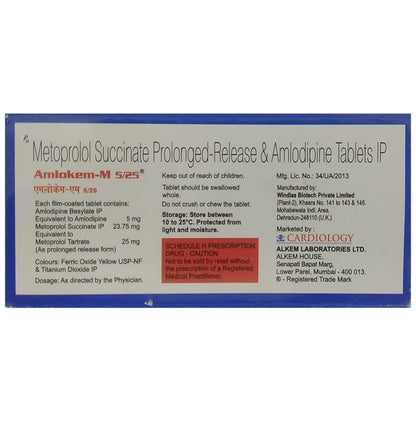 Amlokem M 5mg/25mg Tablet