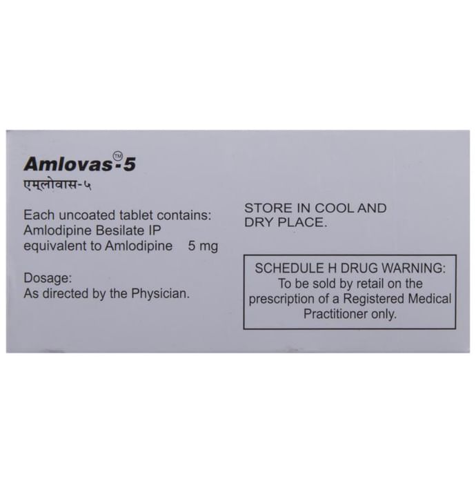 Amlovas 5 Tablet