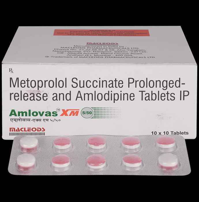 Amlovas XM 5/50 Tablet PR - Classic Derma