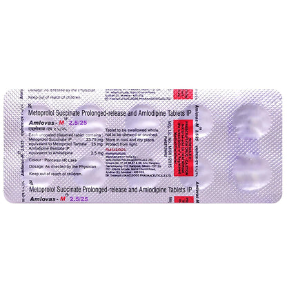 Amlovas-M 2.5/25 Tablet PR