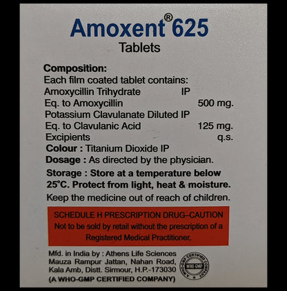 Amoxent 625 Tablet