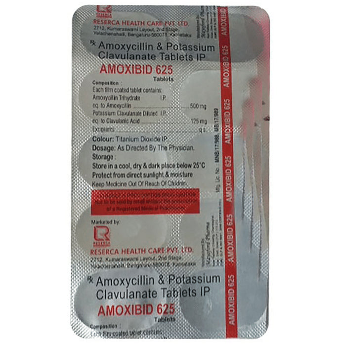 Amoxibid 625 Tablet