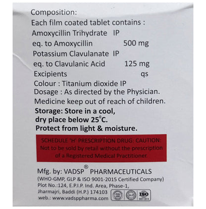 Amoxien 625 Tablet