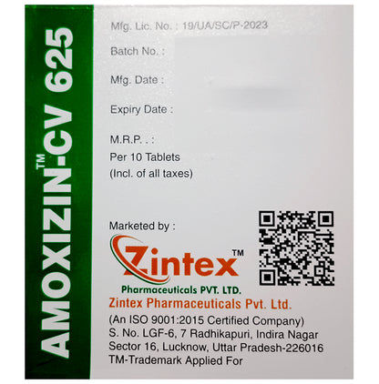Amoxizin-CV 625 Tablet
