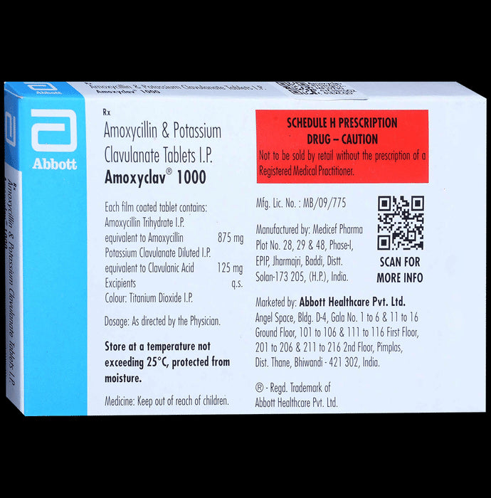 Amoxyclav 875mg/125mg Tablet